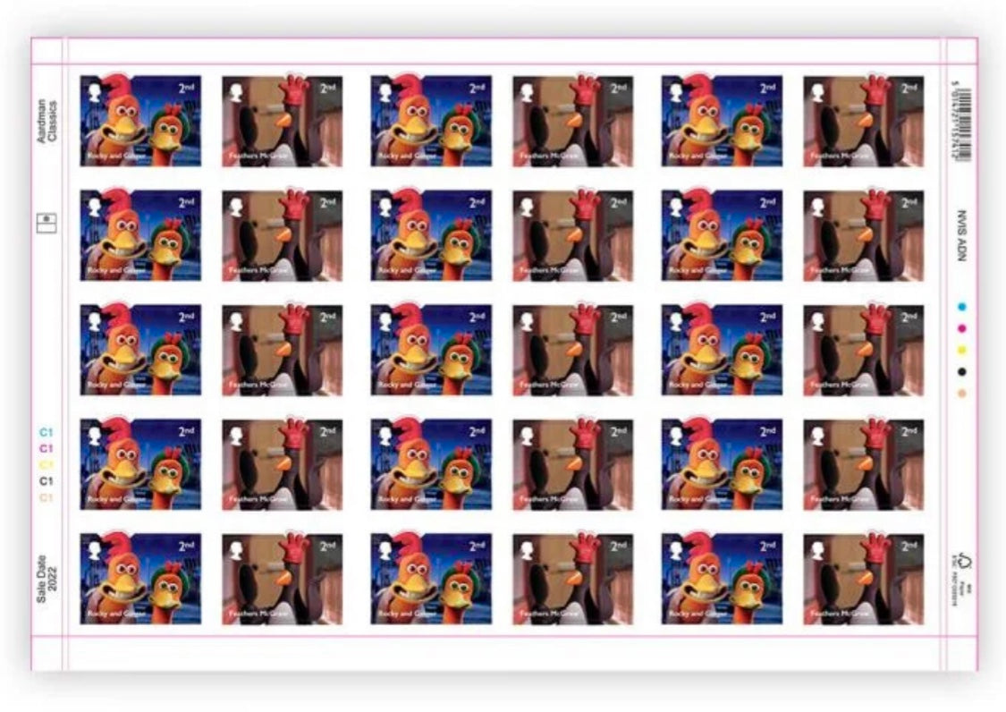 30 X 2ND CLASS STAMP SHEET Discounted Postage Stamps